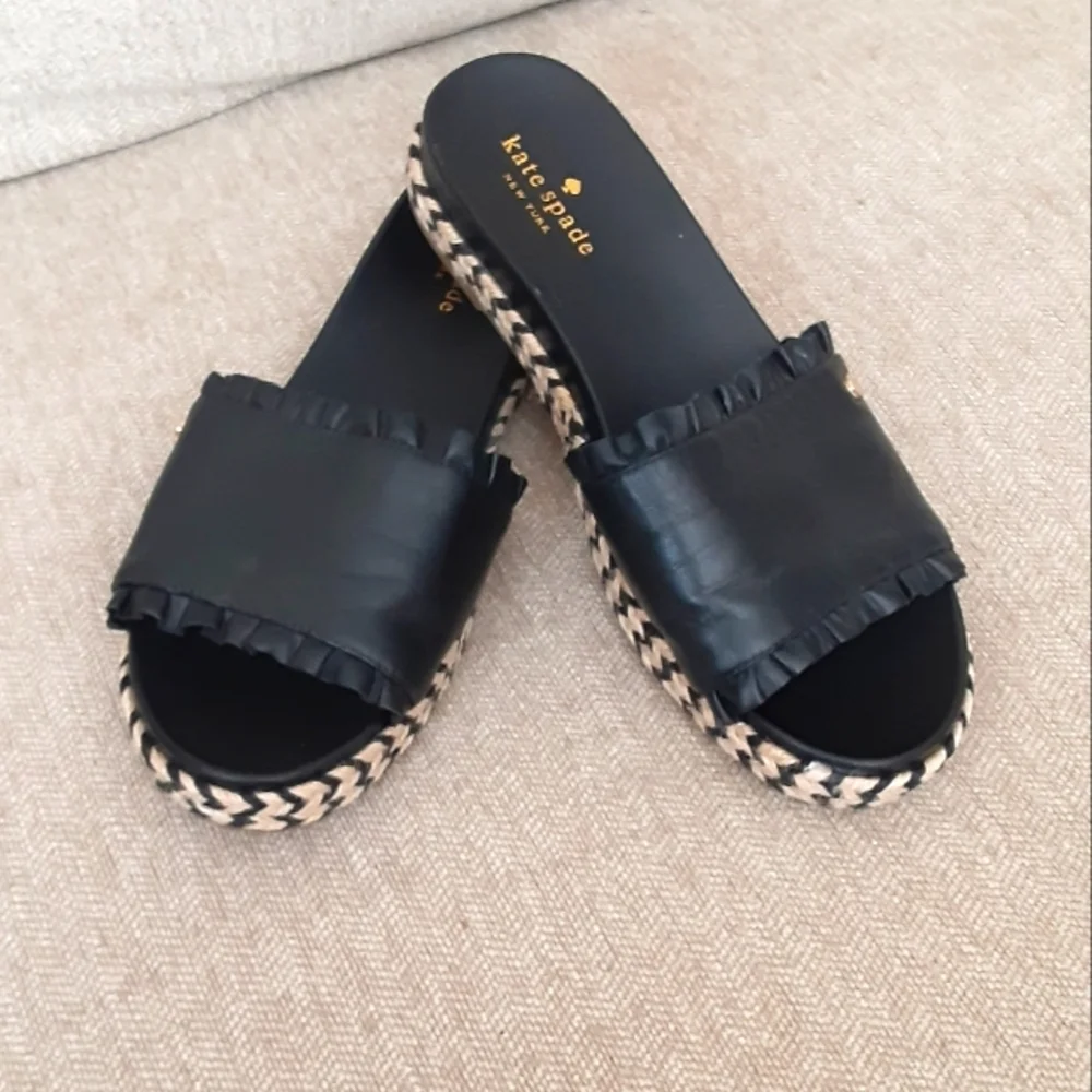 Kate Spade Zahara Black Women's Slide Sandals